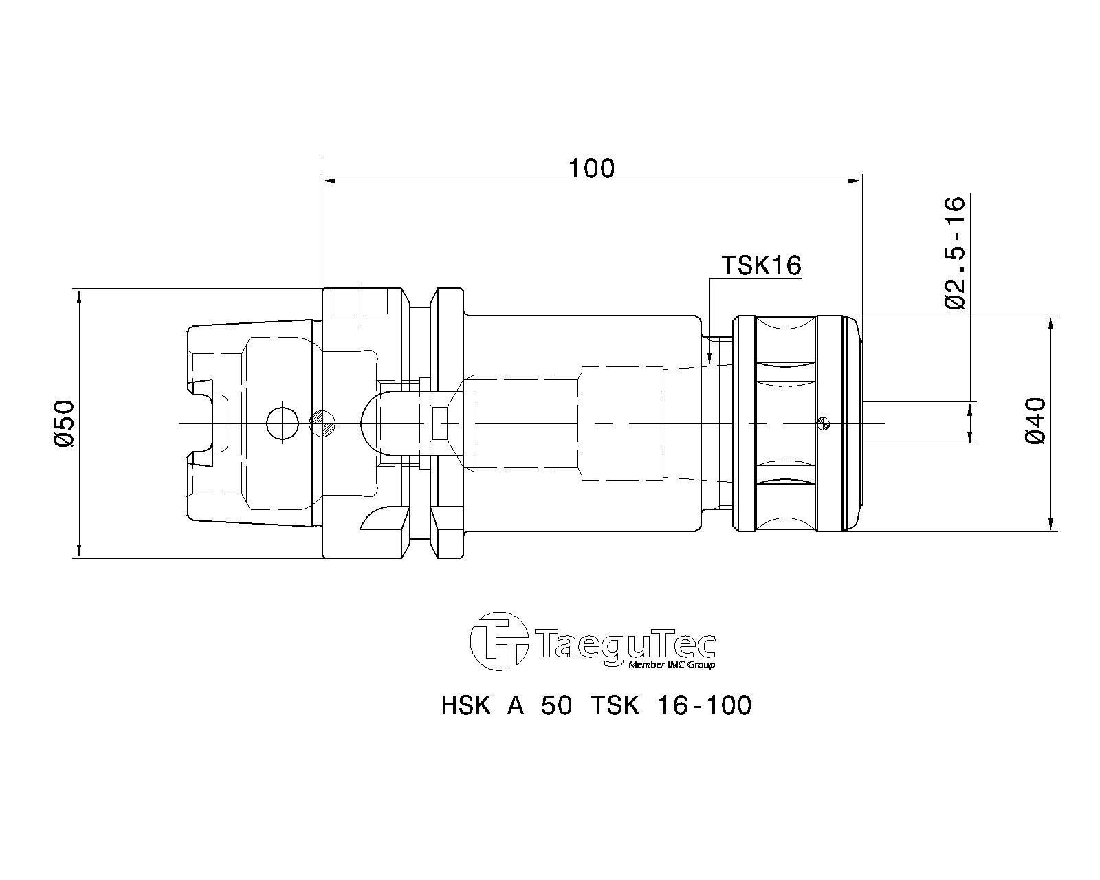 HSK A 50 TSK 16-100 фото